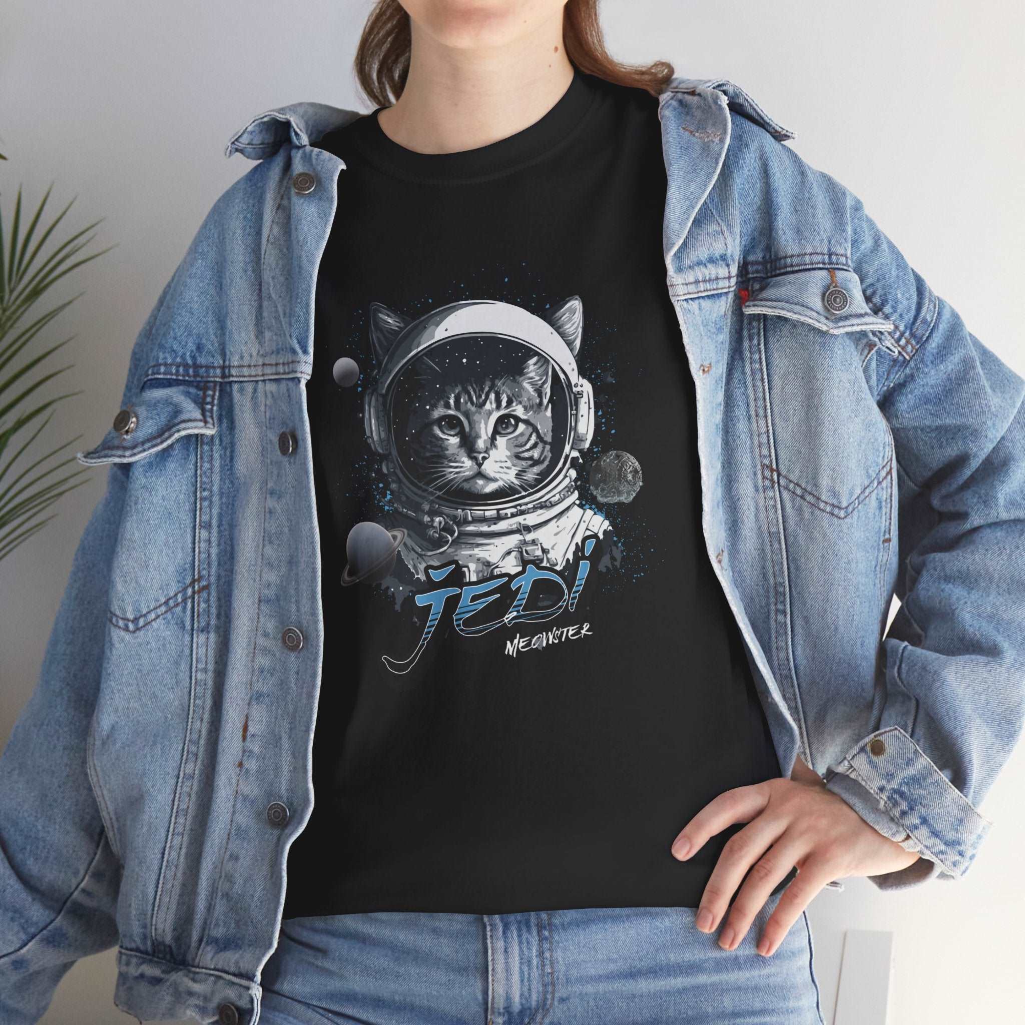 Jedi Meowster Unisex Tee: Purr-fect Force Fashion for Cat Lovers AUS