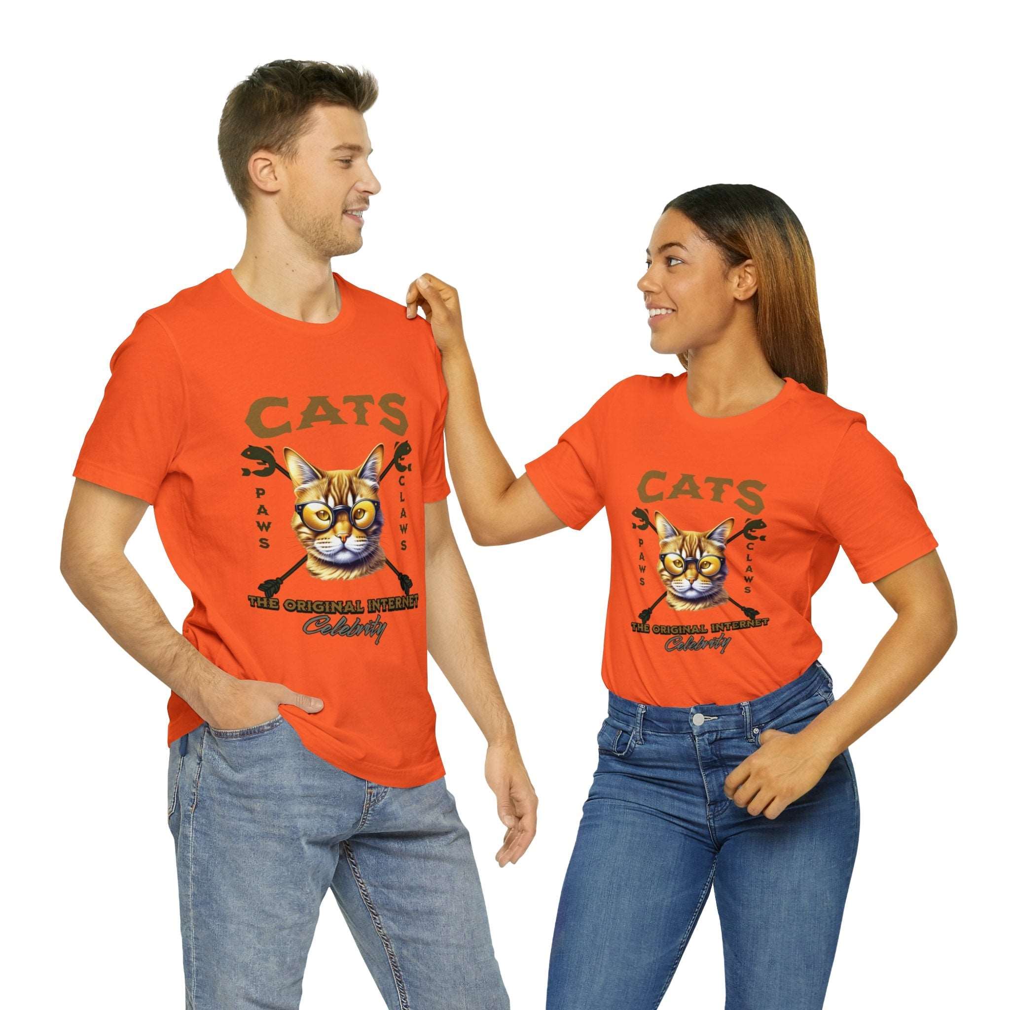 "Cats: The Original Internet Celebrity" Unisex Tee - Pawsitively Iconic! - MTL Dynamic StylesT-Shirt