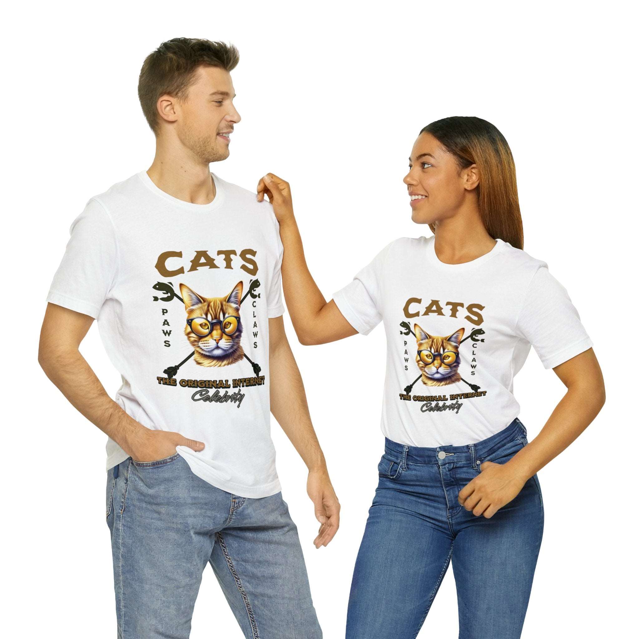 "Cats: The Original Internet Celebrity" Unisex Tee - Pawsitively Iconic! - MTL Dynamic StylesT-Shirt