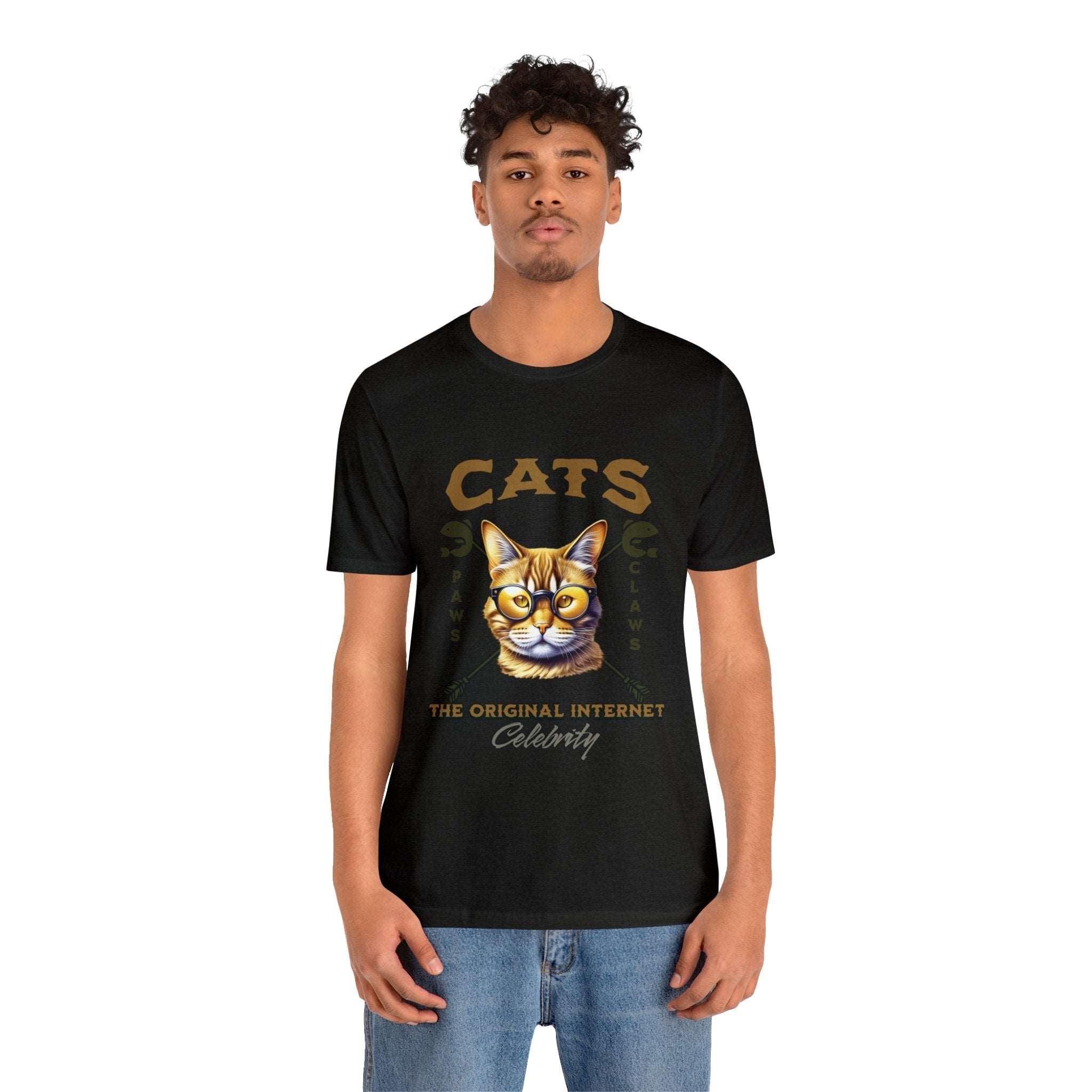 "Cats: The Original Internet Celebrity" Unisex Tee - Pawsitively Iconic! - MTL Dynamic StylesT-Shirt