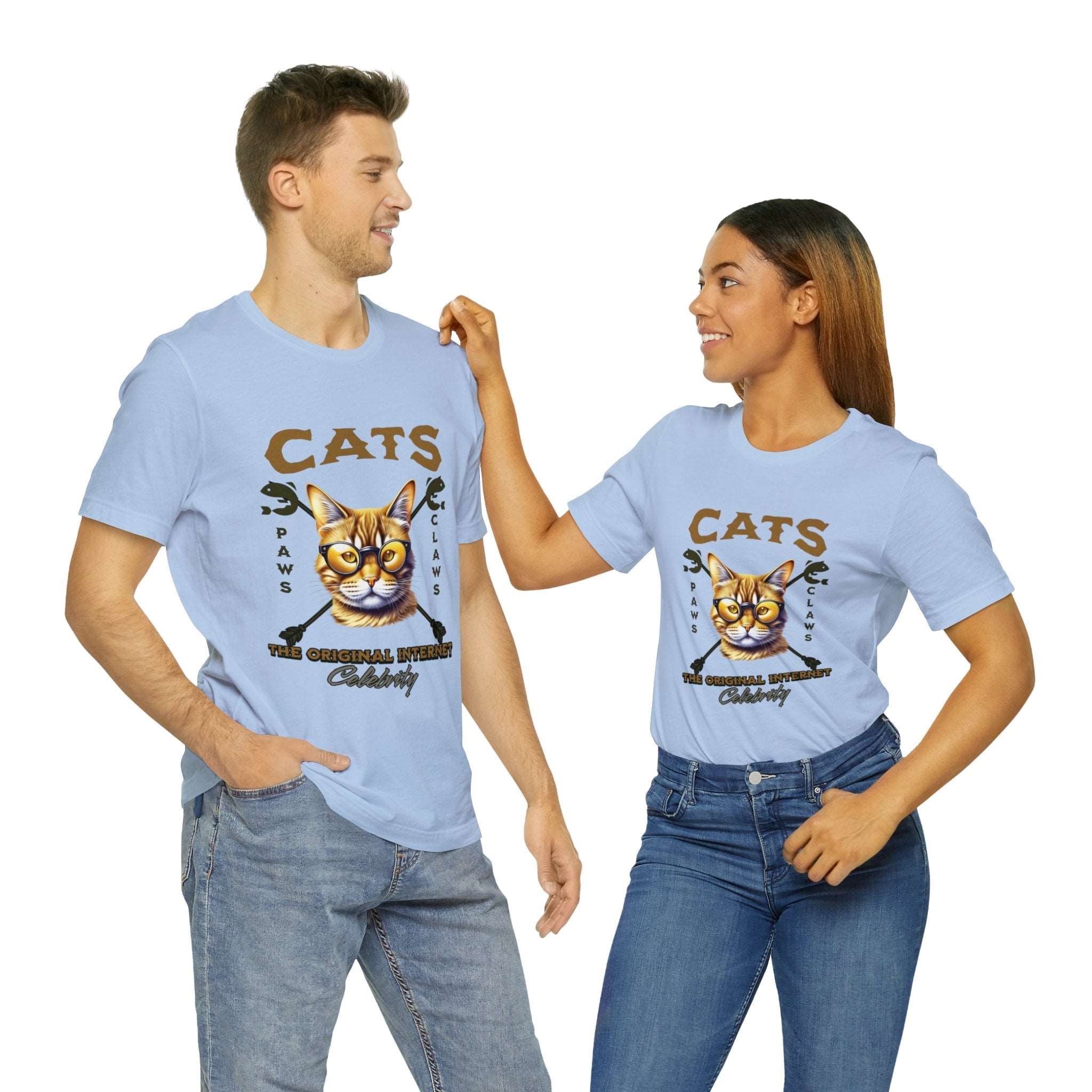 "Cats: The Original Internet Celebrity" Unisex Tee - Pawsitively Iconic! - MTL Dynamic StylesT-Shirt