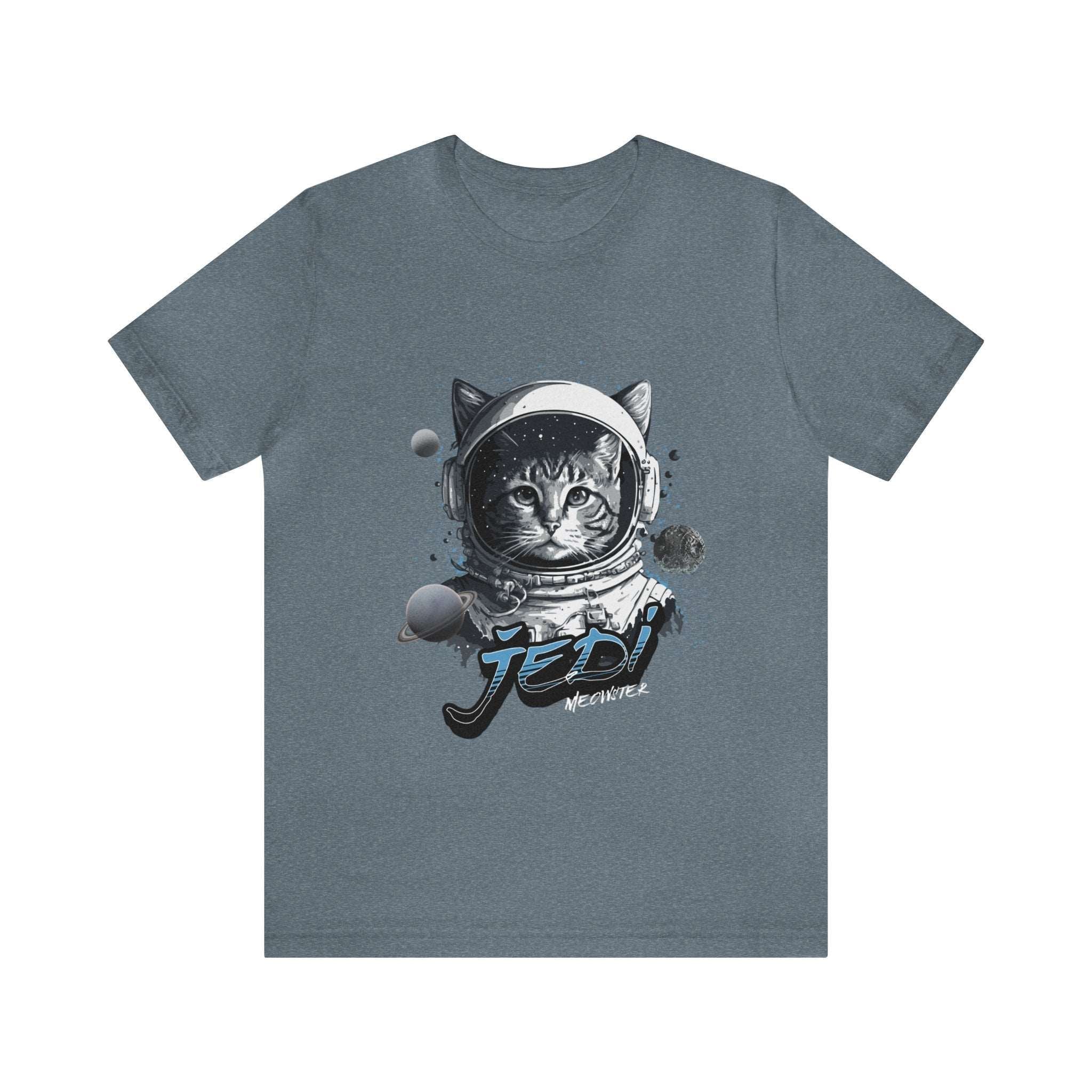 Jedi Meowster Unisex Tee: Purr-fect Force Fashion for Cat Lovers - MTL Dynamic StylesT-Shirt