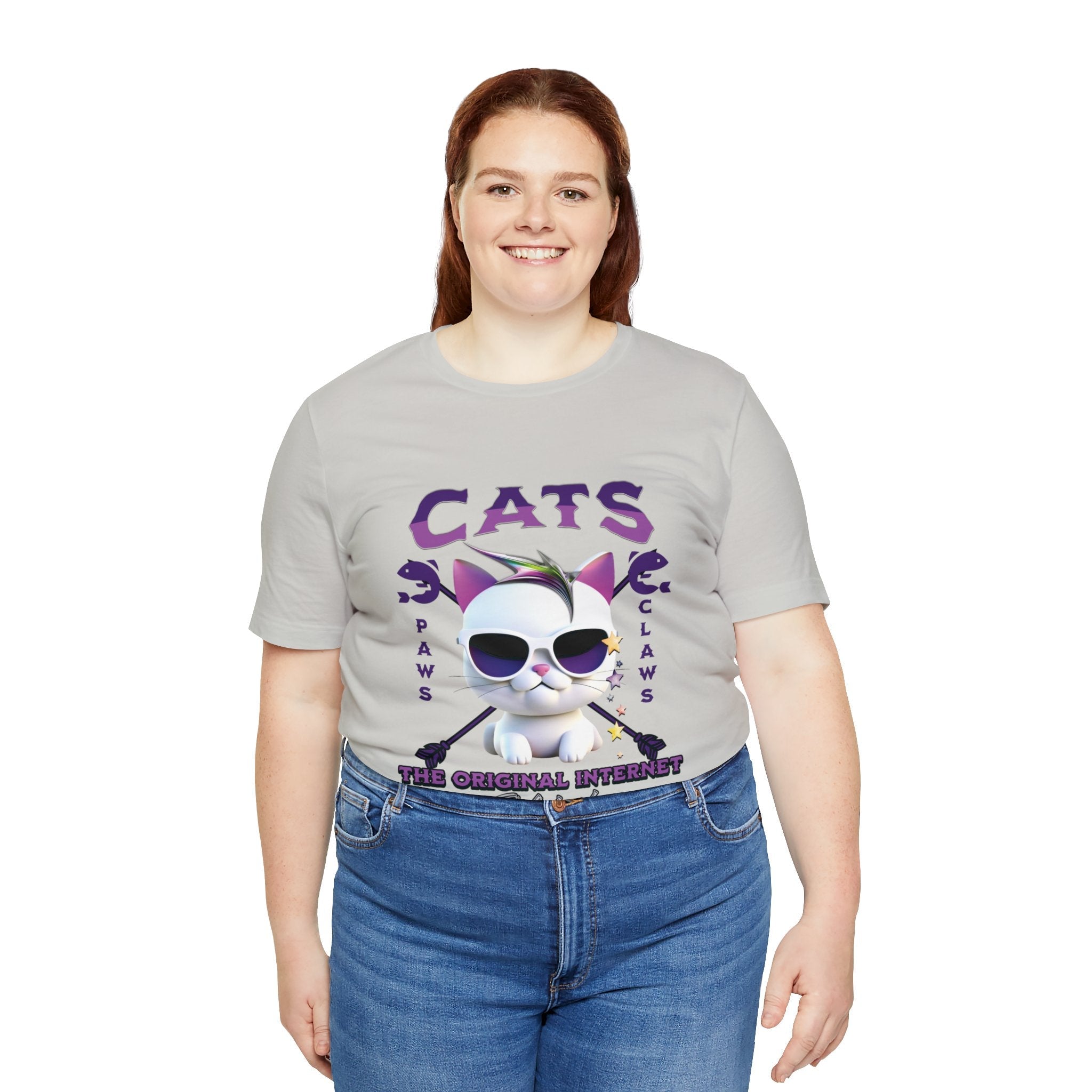 "Cats: The Original Internet Celebrity" Unisex 3 D Cat Tee - Pawsitively Iconic! - MTL Dynamic StylesT-Shirt