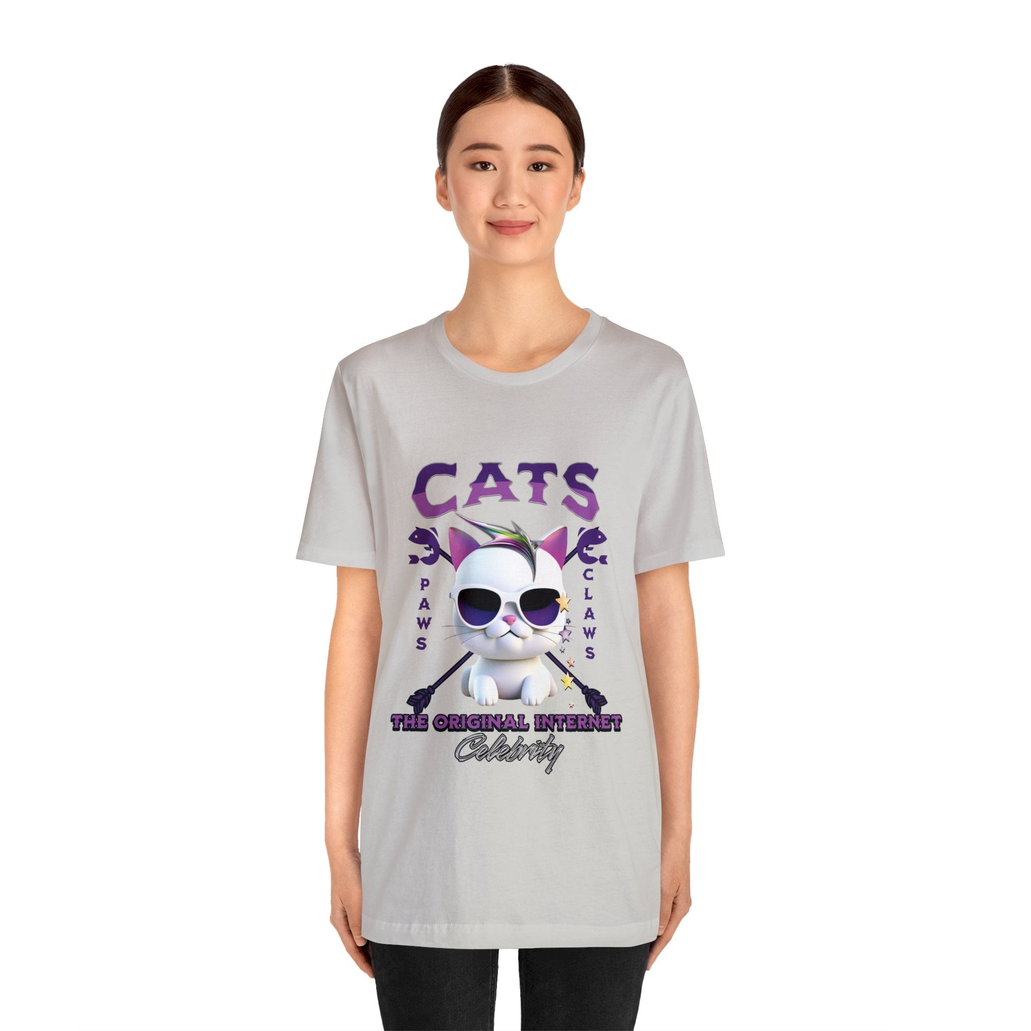 "Cats: The Original Internet Celebrity" Unisex 3 D Cat Tee - Pawsitively Iconic! - MTL Dynamic StylesT-Shirt
